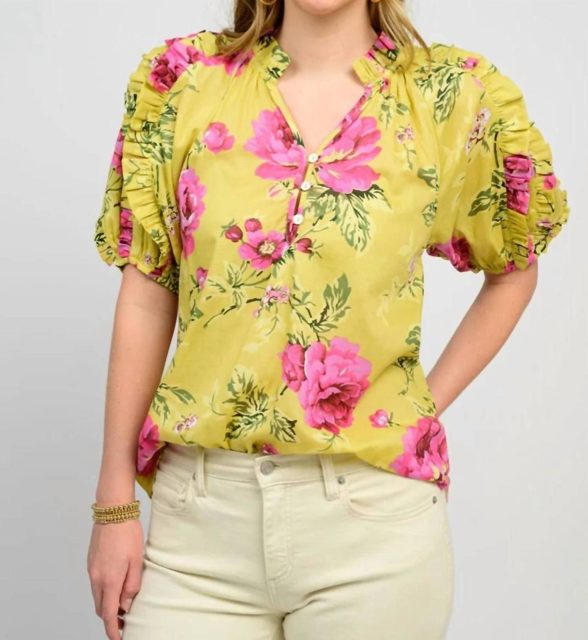 Uncle Frank - Ruffles and Roses Top