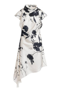 Natori - Asymmetric Pleated Dress