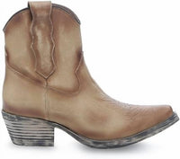 Corral Women's Burnished Short Zip Cowgirl Boot in distressed almond - women's shoe