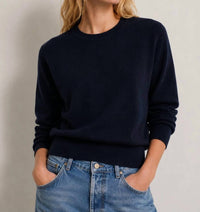 Allude - Long Sleeve Crew Neck Sweater