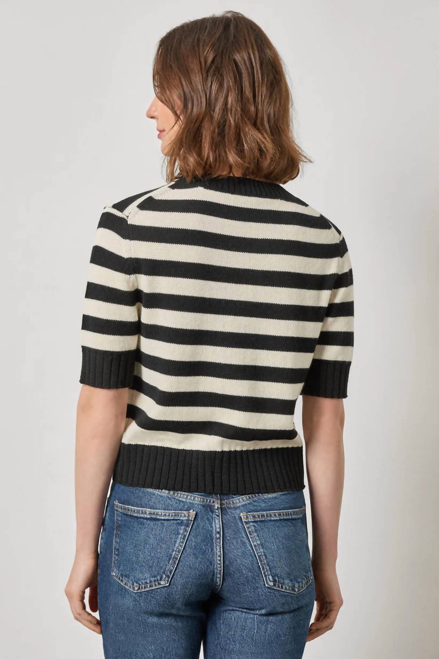 Lilla P - Elbow-Length Button Cardigan