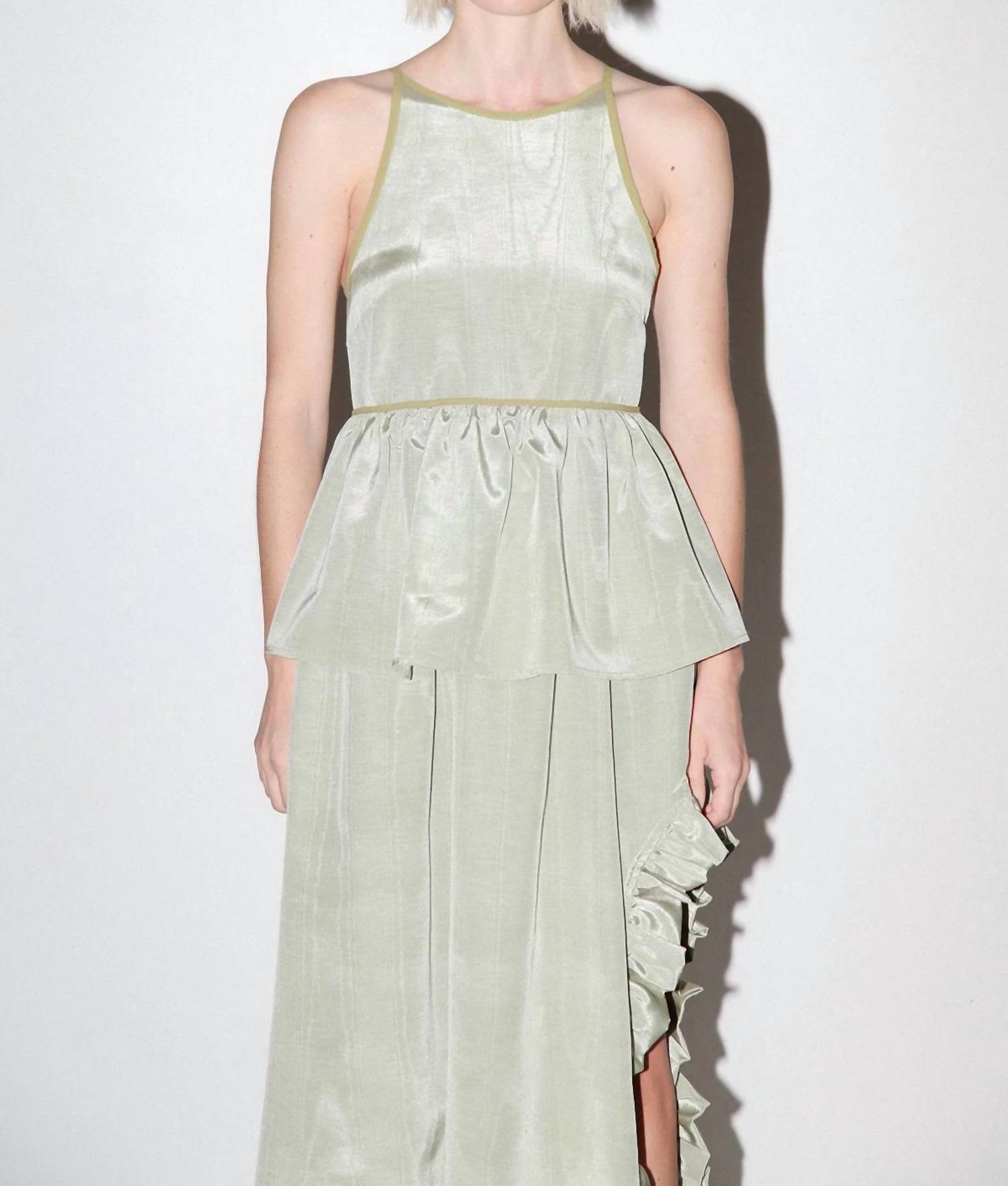 Kkco - Peplum Wrap Apron Skirt