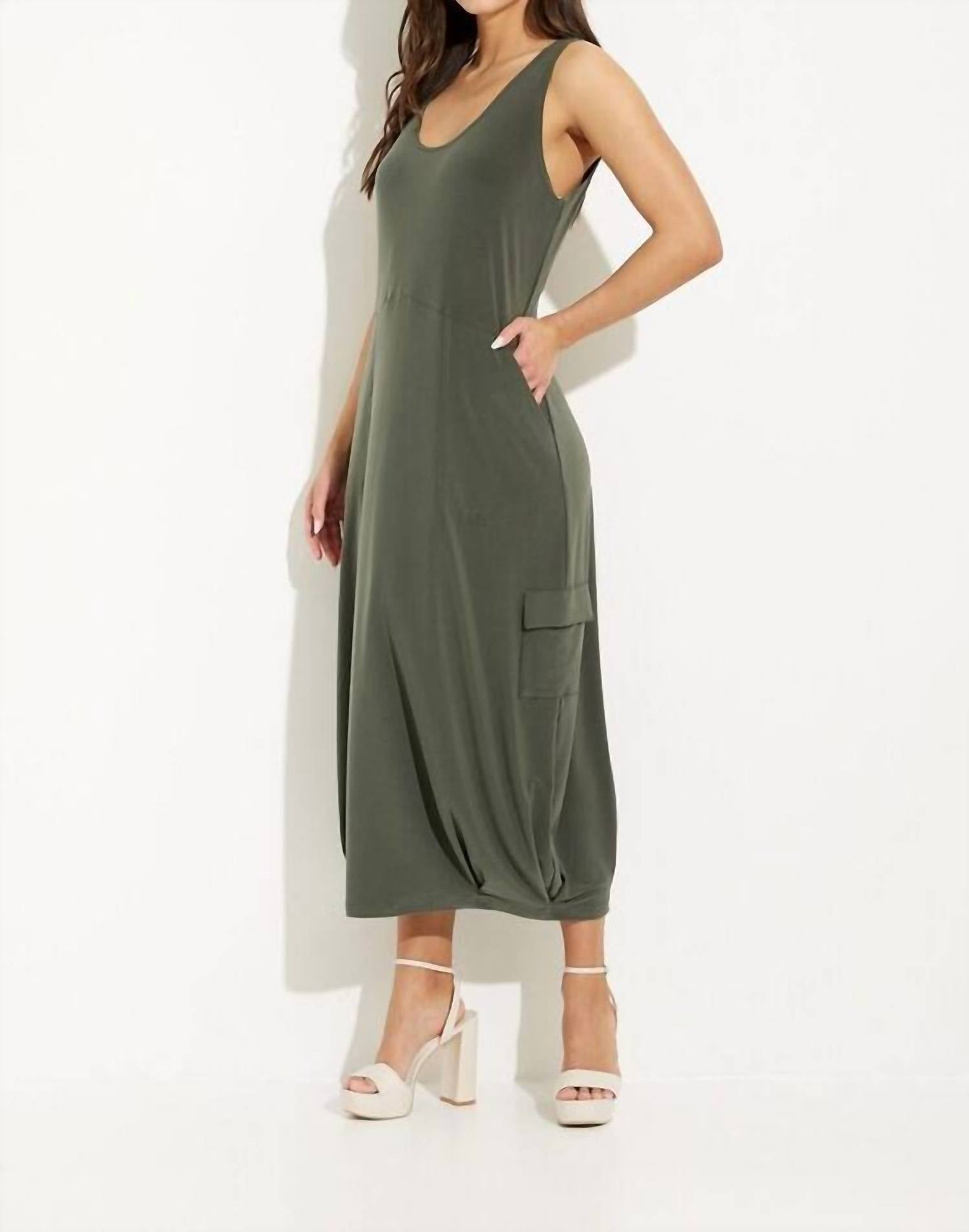 Sympli - Pleated Hem Tank Dress