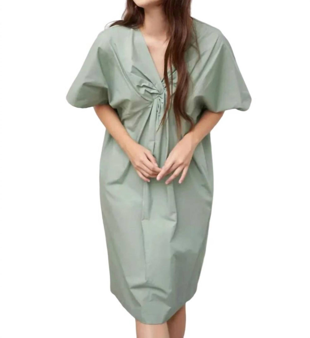 Liv Maternity - Poplin Tie Front Dress