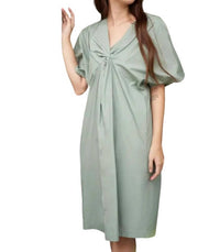 Liv Maternity - Poplin Tie Front Dress
