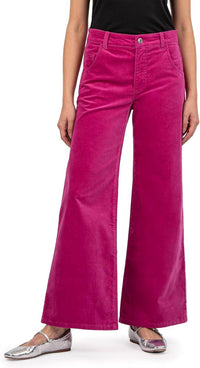 KUT FROM THE KLOTH Jean High Rise Flare Jeans in fuchsia - women's jeans