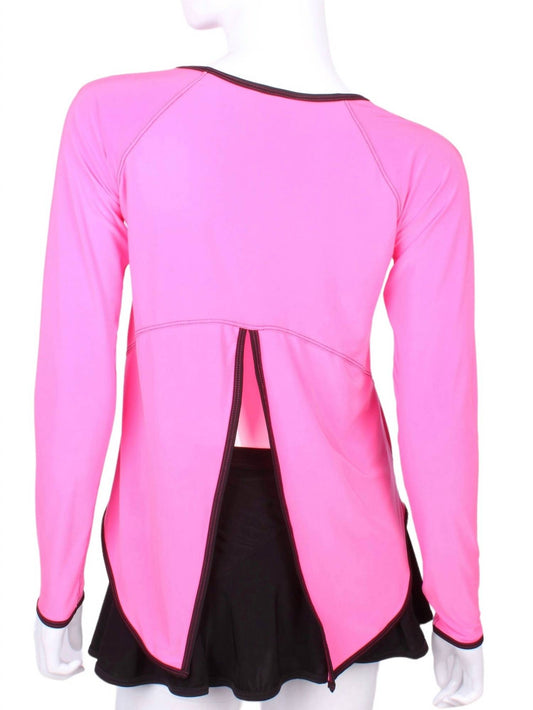 Love Love Tennis - Women's Tie Back Long Sleeve Tee