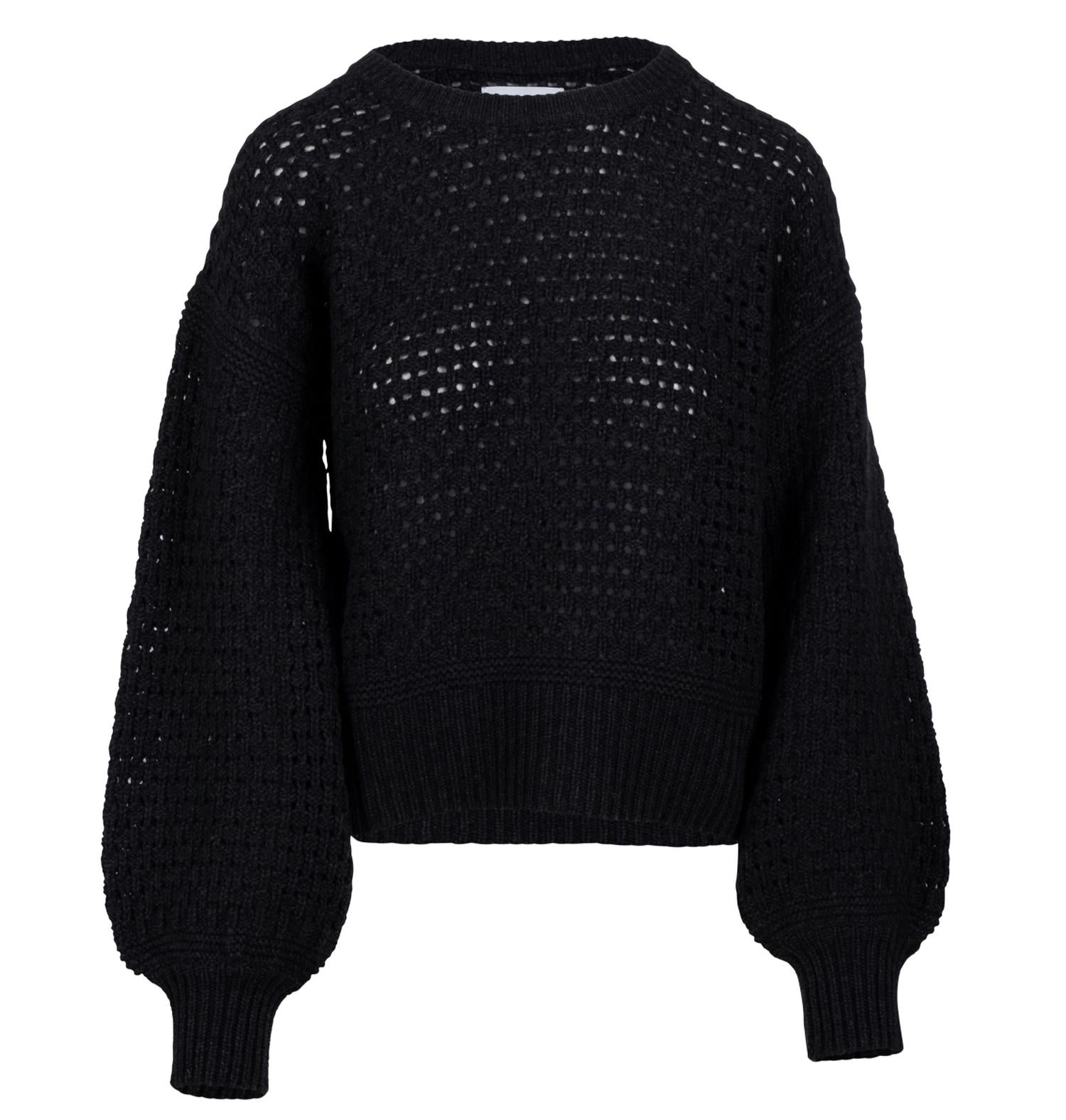 Naadam - Women's Wool Cashmere Open Stitch Crew Neck Sweater