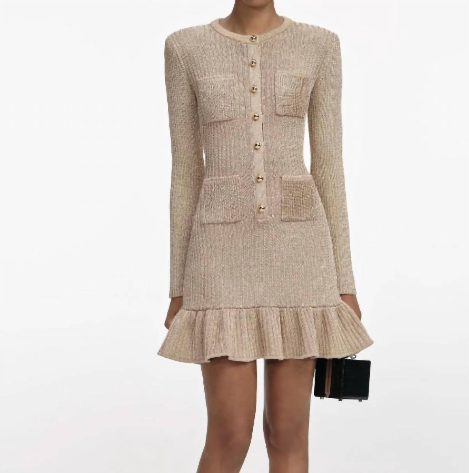 Self-Portrait - Lurex Knit Dress