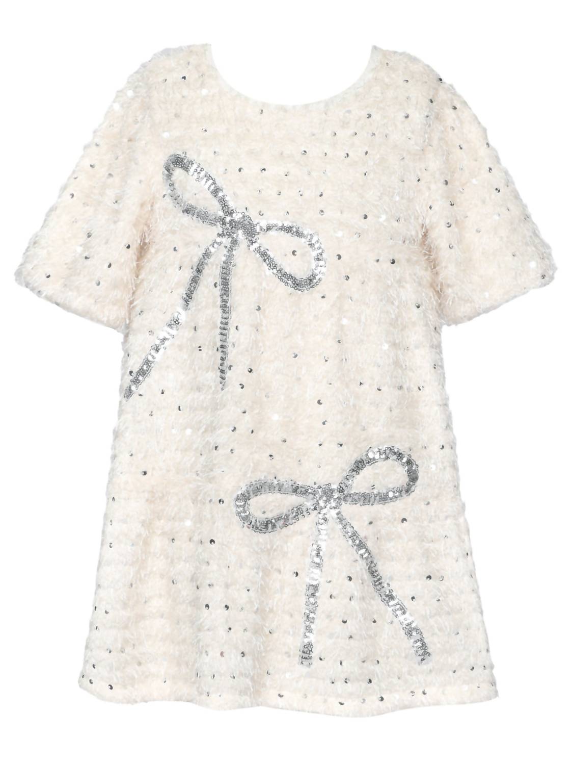 G.B.Y.M. - Tiered Dress with Sequin Bows