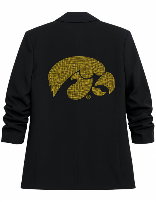 Moving Forward - Women's Game Day Blazer With Crystal Tigerhawk