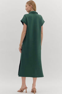 Entro - Collared Midi Dress
