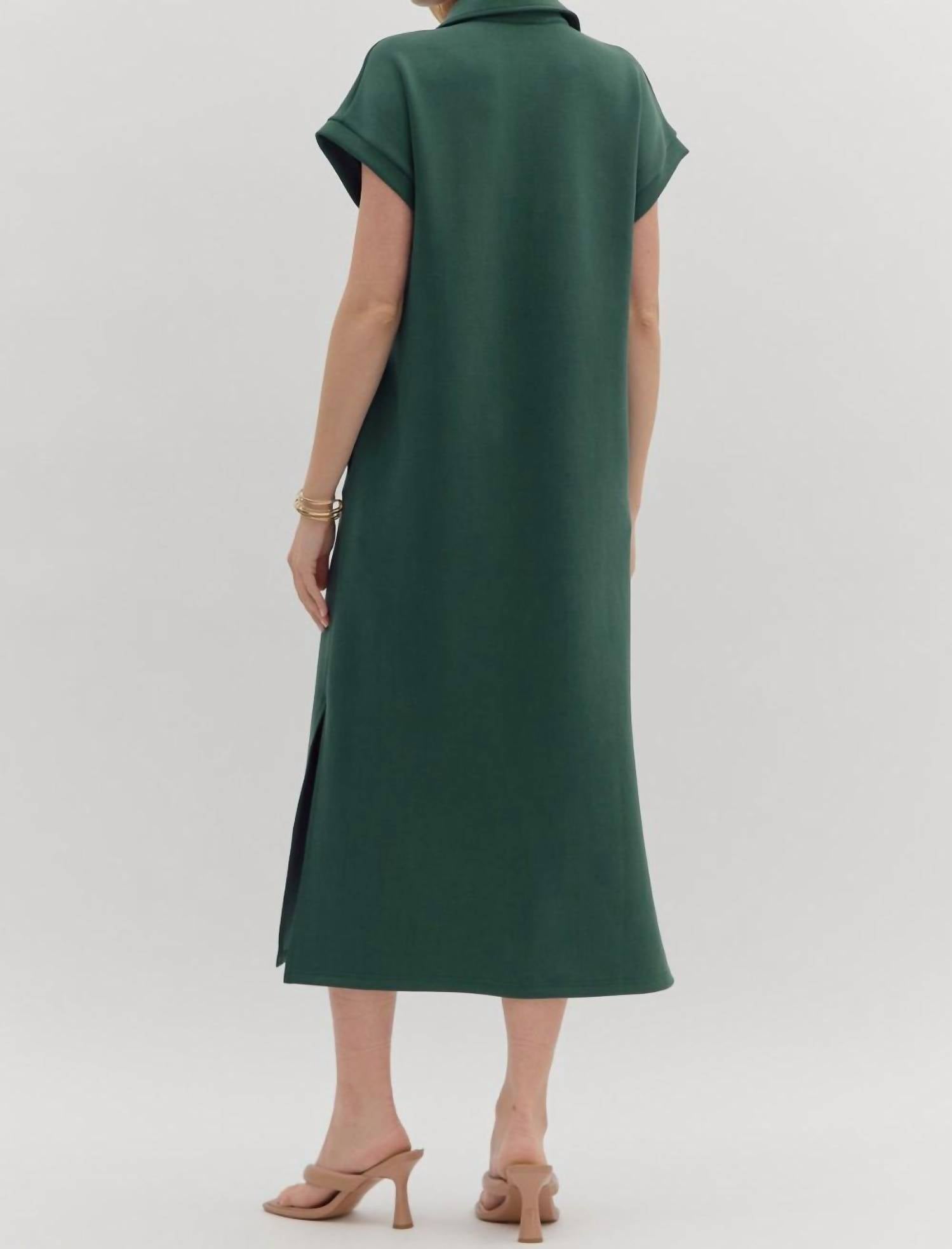 Entro - Collared Midi Dress