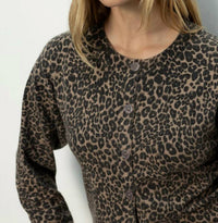 Sanctuary Must Have Cardigan in french kitty leopard - women's cardigan - detail view
