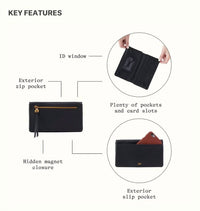 Hobo - Lumen Continental Pebbled Leather Wallet