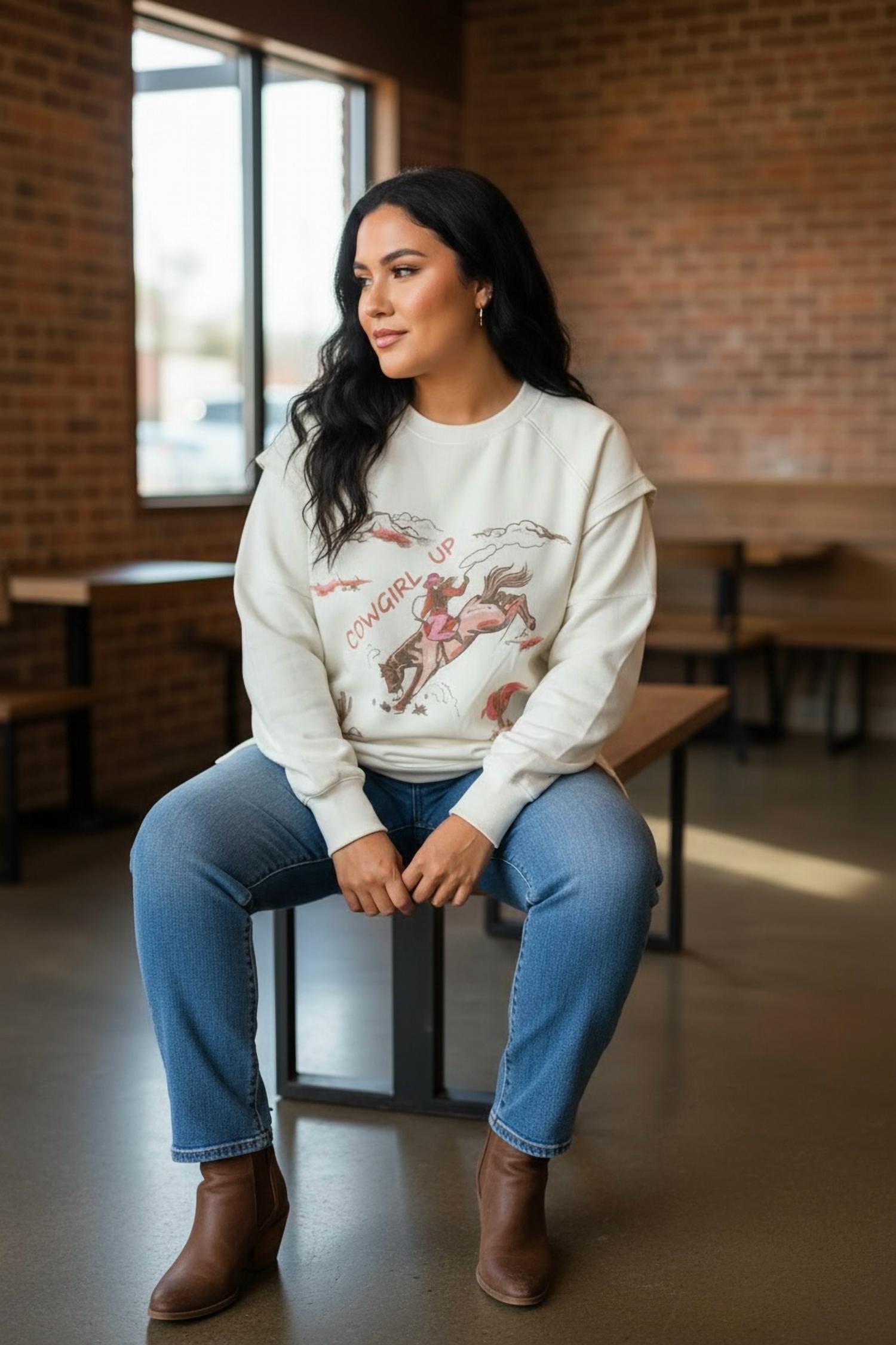 Wanderfull - Blakeley Ranch Girl Classic Oversize Pullover