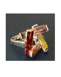P & K Jewelry Women's Sterling Large Baguette Ring in silver - women's jewelry