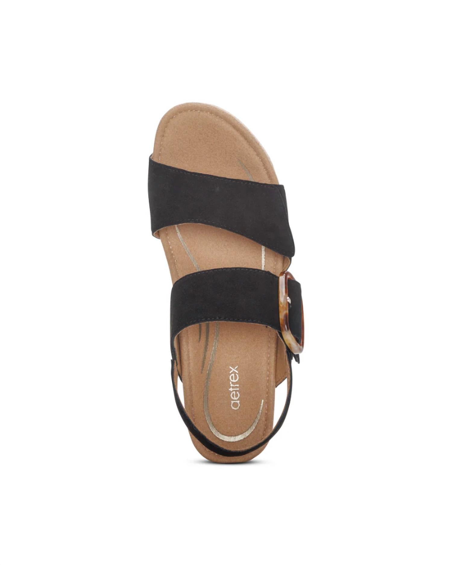 Aetrex - Women's Ashley Arch Support Wedge Sandals