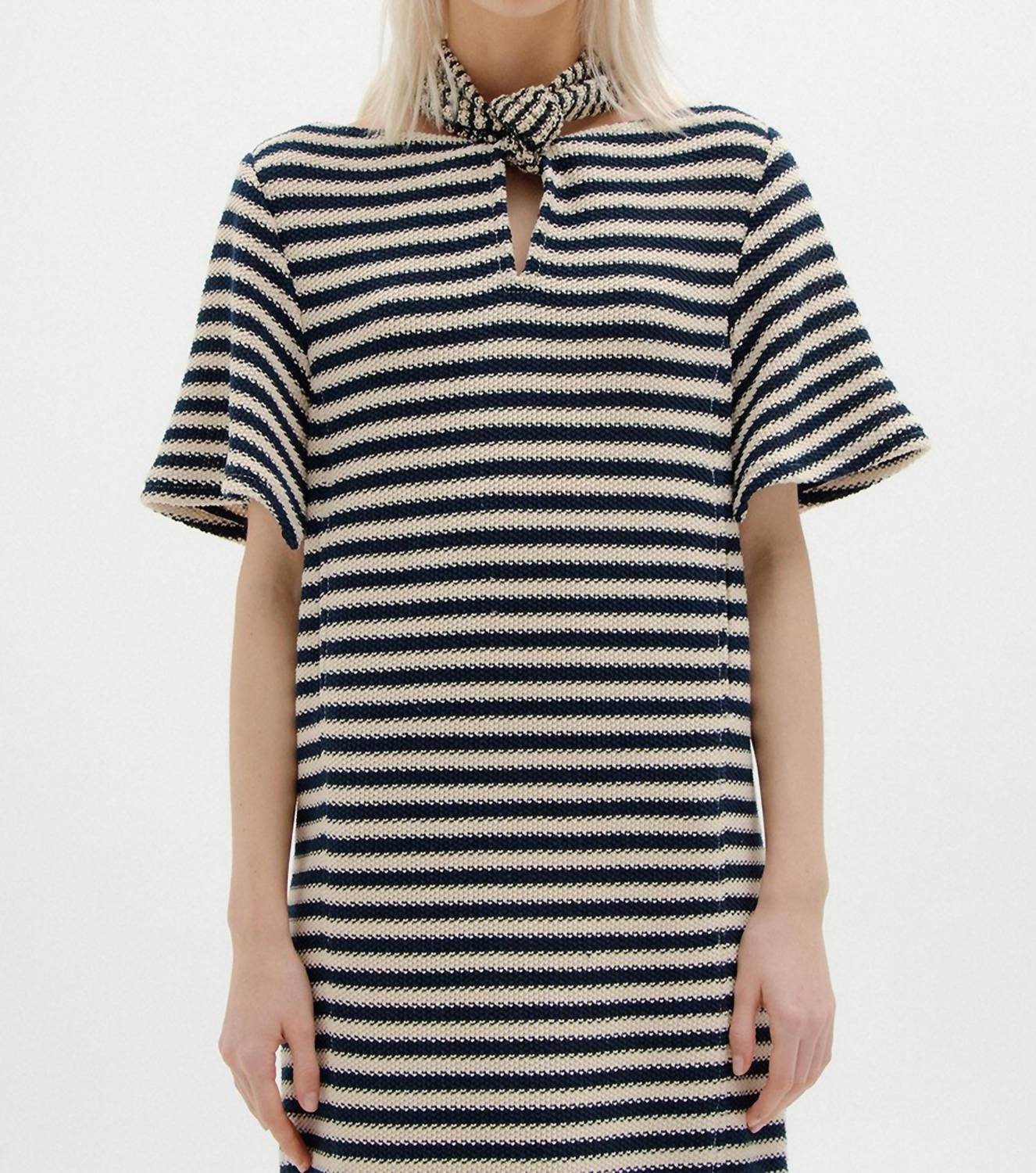SICILIA SHORT SLEEVE TIE BACK DRESS