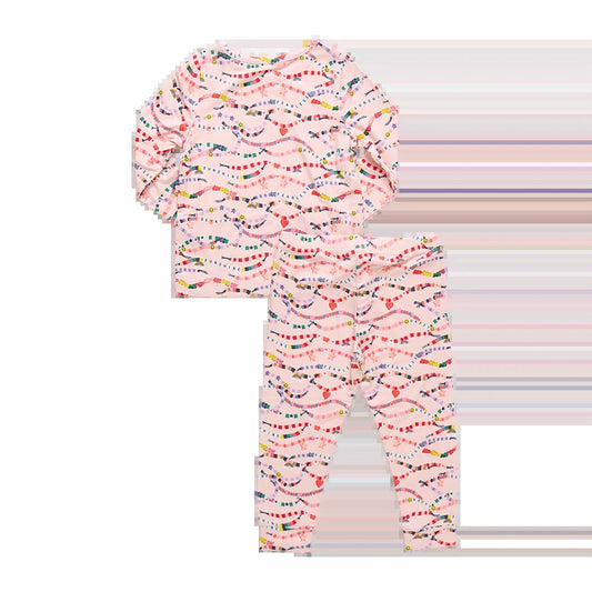 Pink Chicken - Kids' Friends Bracelet Era Bamboo PJ Set