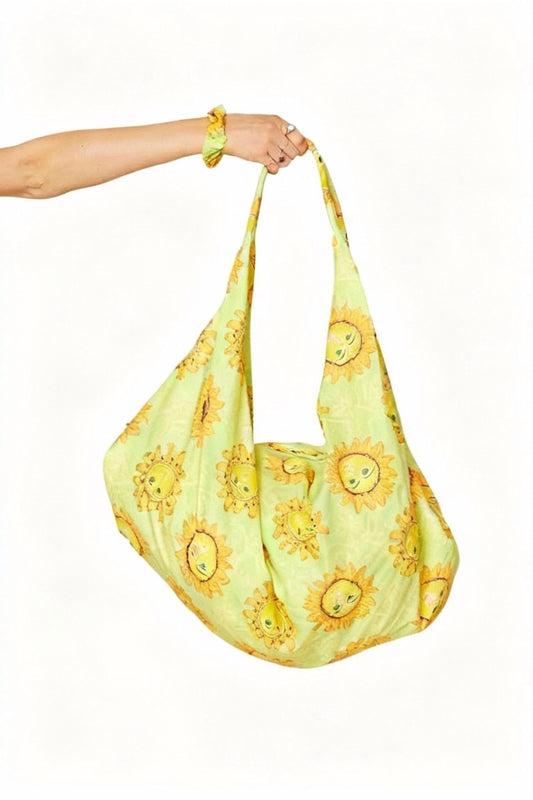 Modaposa - Women's Ines Lime Sunshine Shoulder Beach Bag