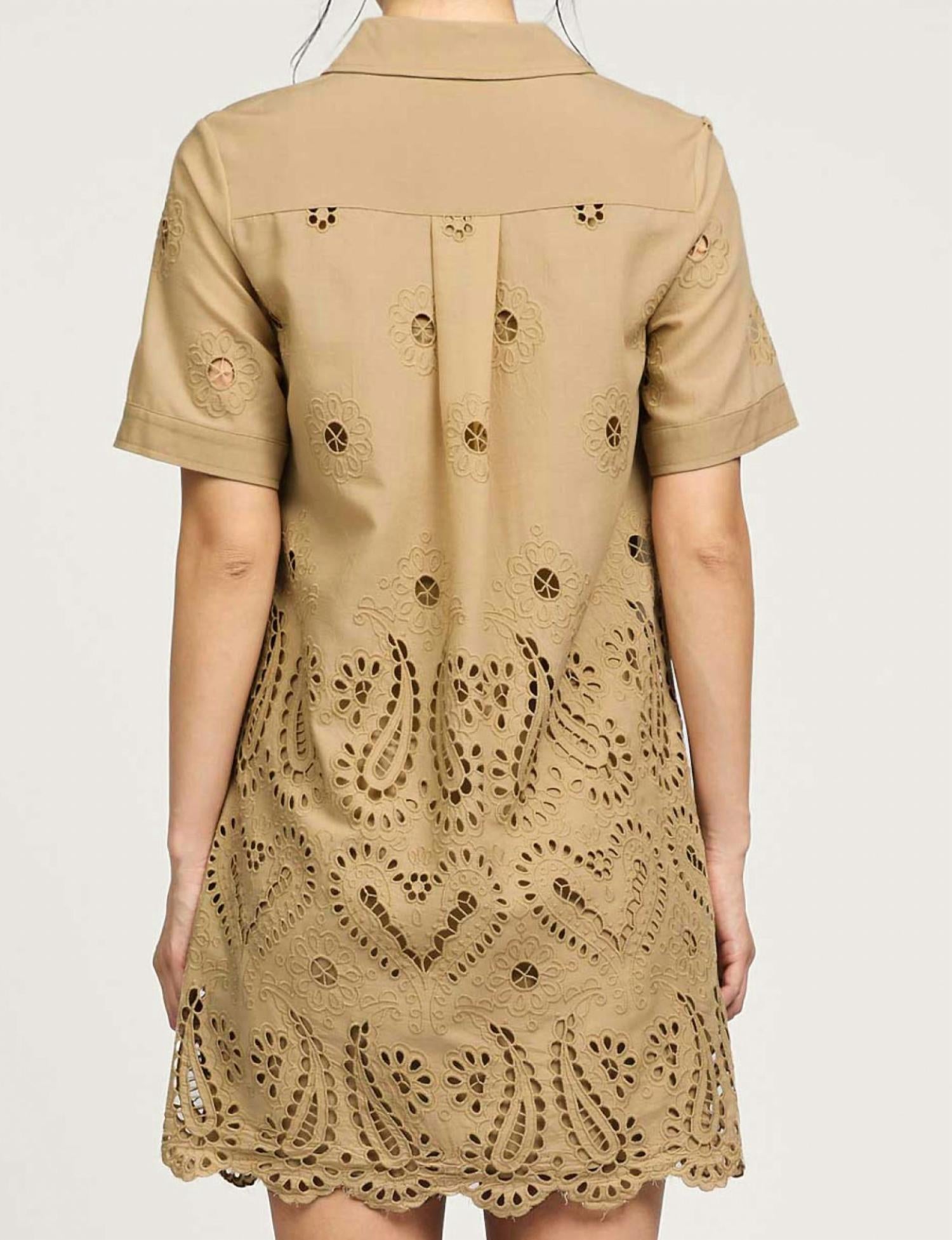 Current Air - Eyelet Mini Dress