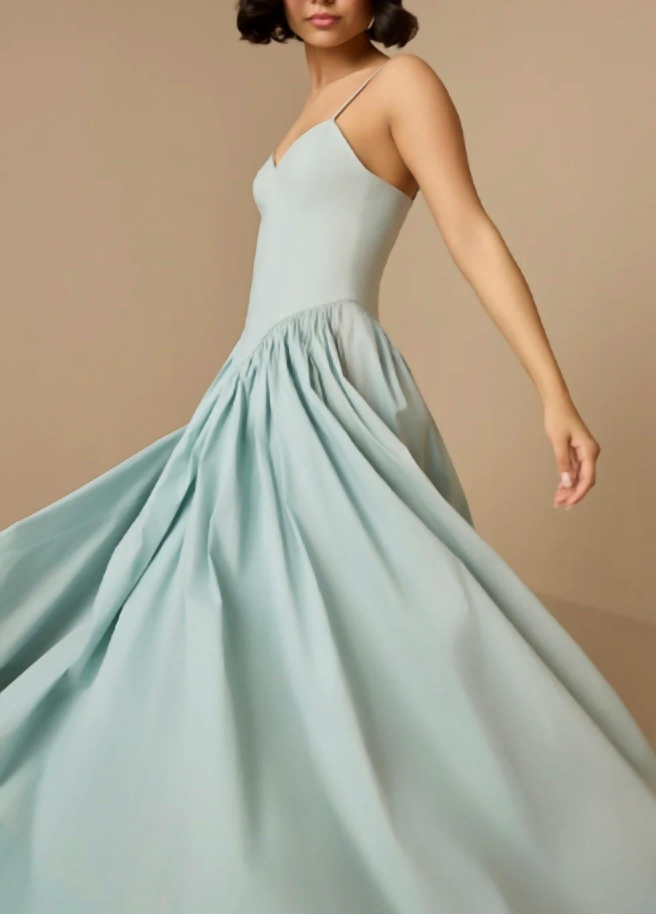 HEMANT & NANDITA NAIN DRESS in light blue - women's dress - view 4