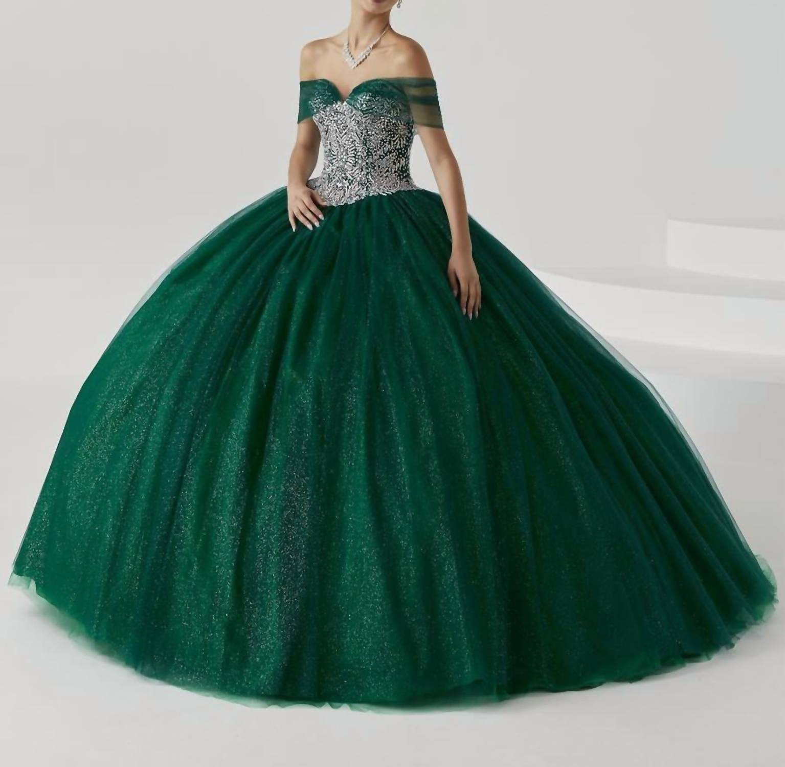 Fiesta Quinceanera - Women's Tulle Ball Gown Skirt Dress