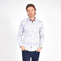 Eight X - Distressed Wildflower Button Down Shirt