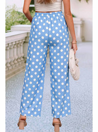 Little Daisy Closet - Penelope Polka Dot Print Loose Pants