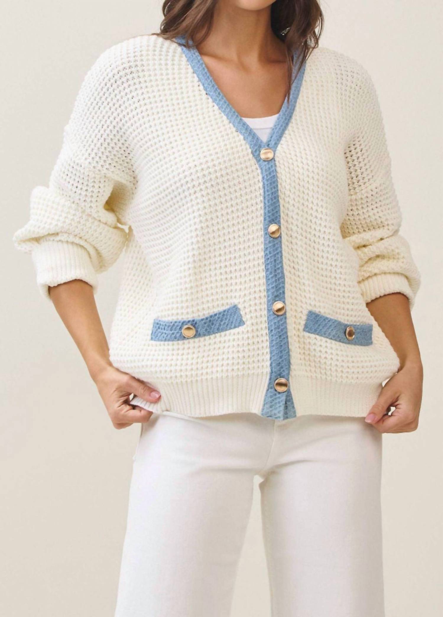 Able - Contrast Cardigan