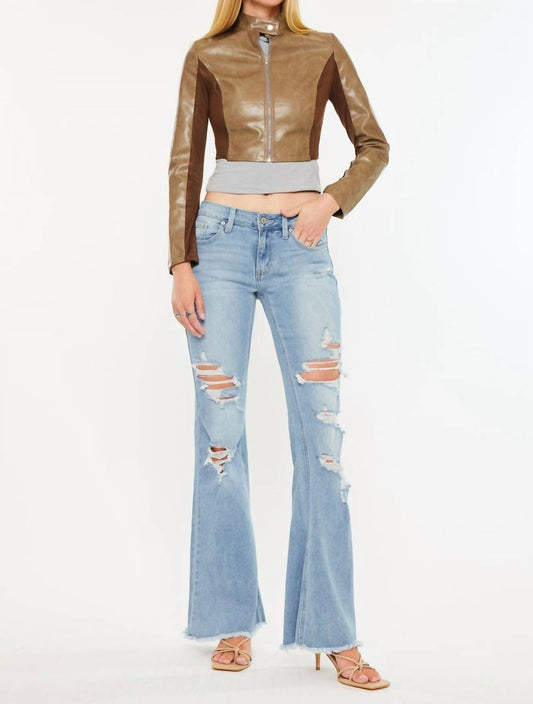 Kancan - Mid-Rise Flare Jeans