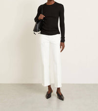 Jil Sander High Rise Flared Jeans in porcelain - women's jeans
