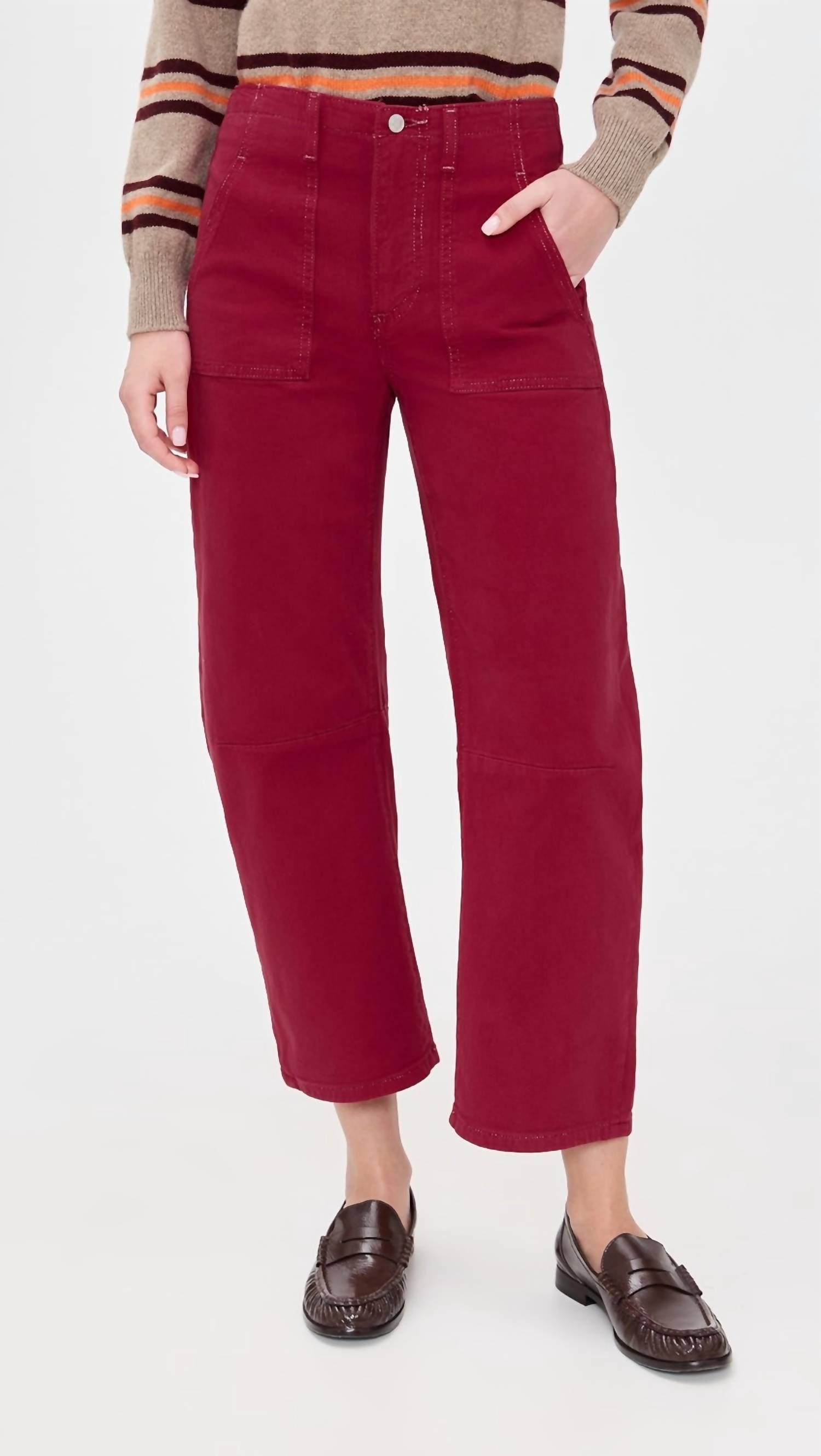 Le Jean - Utility Soft Barrel Mid Rise Jeans
