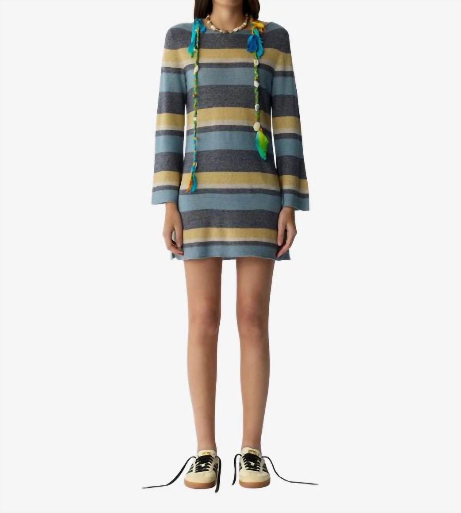 Guest In Residence Bayside Mini Dress in residence bayside mini dress in navy combo - women's dress
