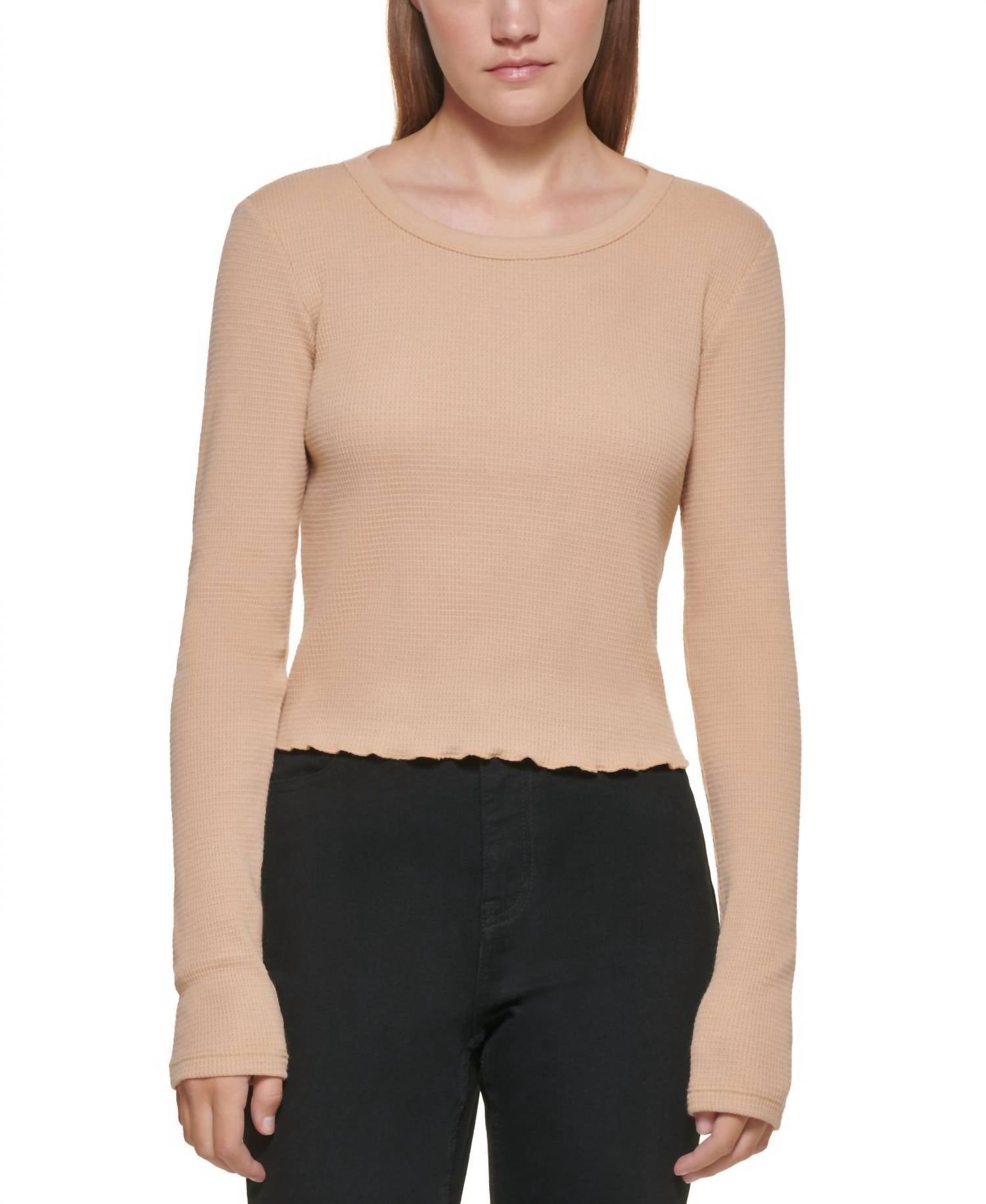 Calvin Klein - Cropped Crewneck Top