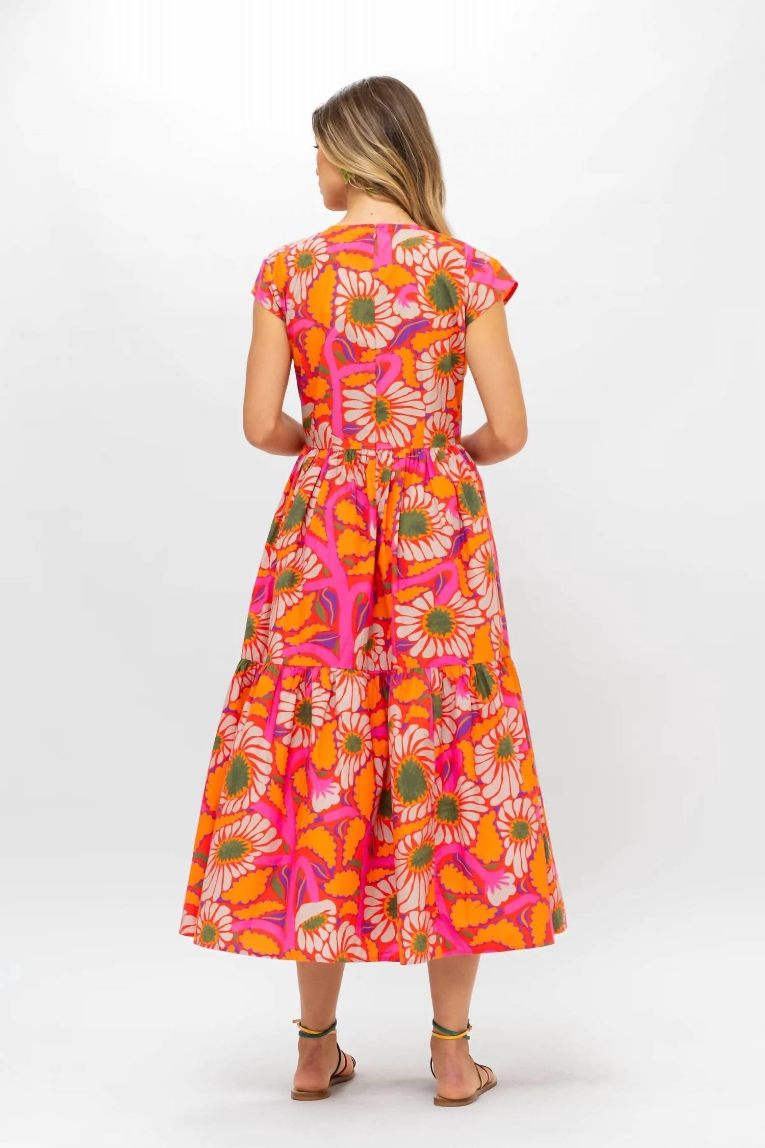 Oliphant - Cap Sleeve Midi Dress