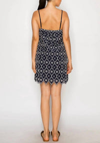 Meet Me In Santorini - Women's Selene's Embroidery Mini Dress