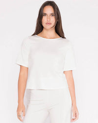 Ripley Rader - EXTENDED PONTE KNIT SHORT SLEEVE TOP