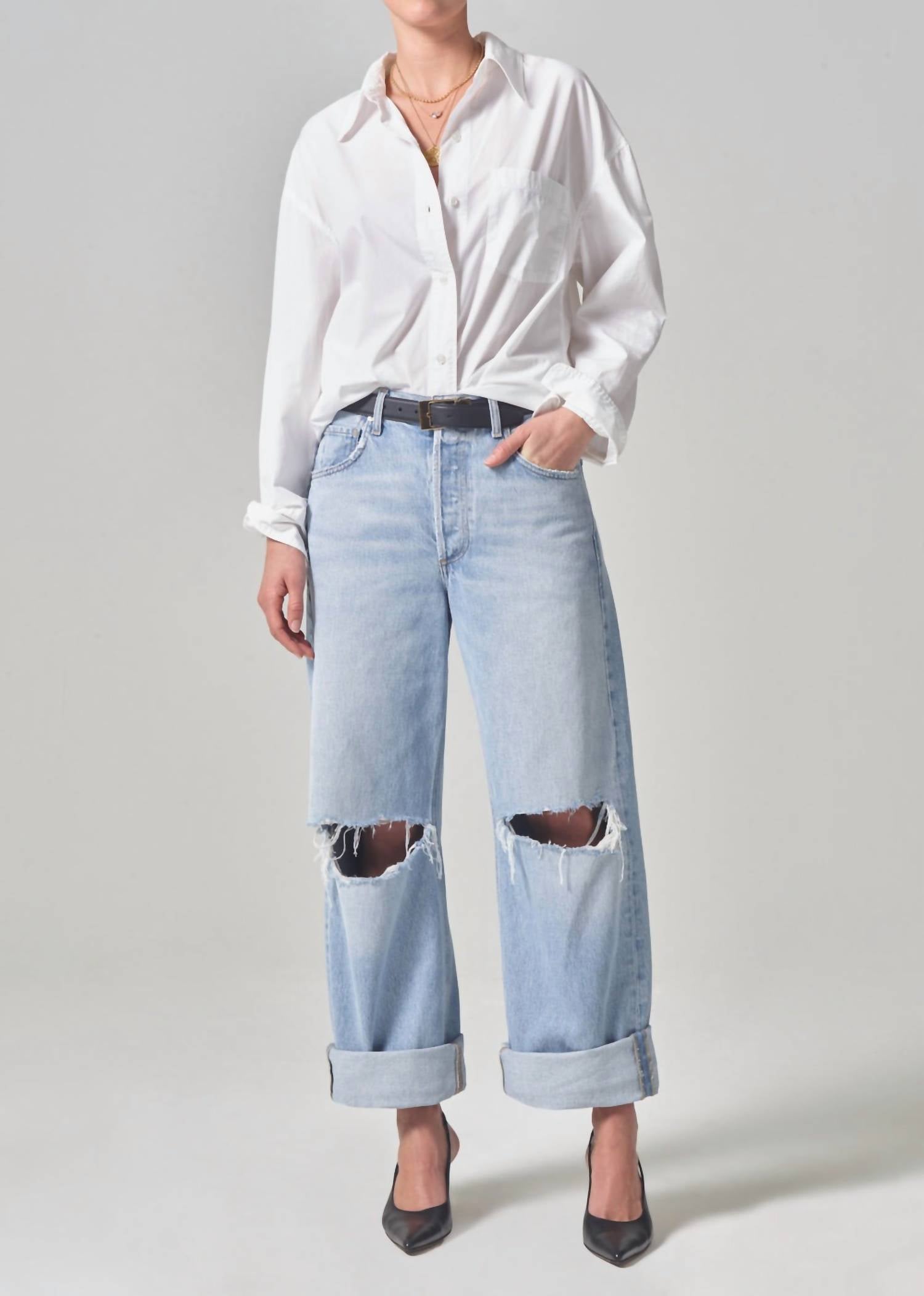 Citizens Of Humanity - Ayla Baggy Cuffed Crop Jean