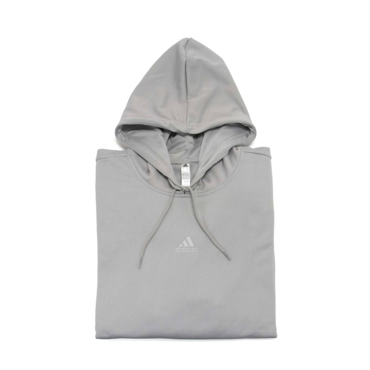 adidas Men's Legend Winter Hoodie in solid grey - men's shirt - detail view