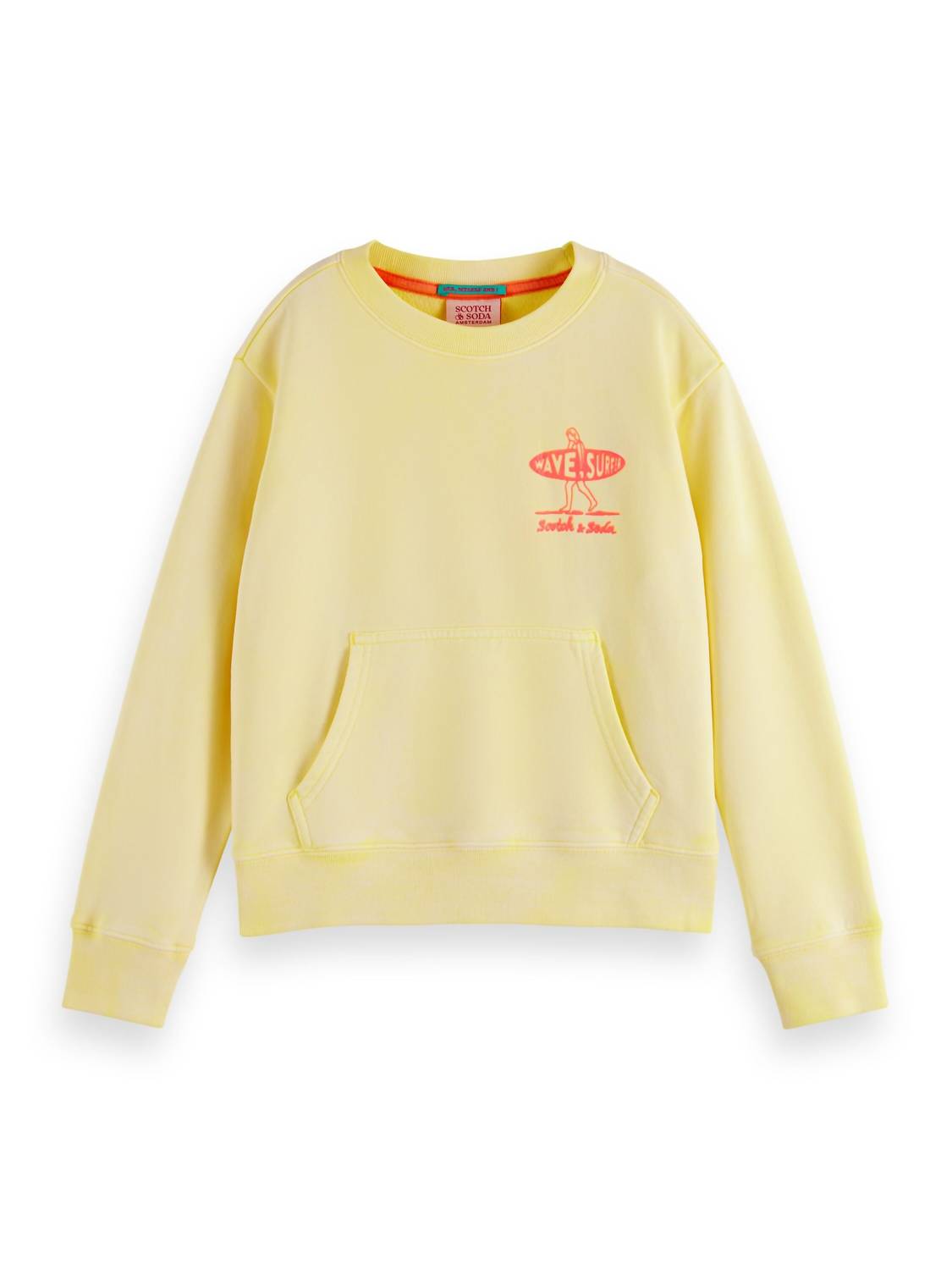 Scotch & Soda - Girls Garment Dyed Poster Print Sweatshirt