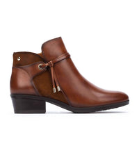 PIKOLINOS Women's Daroca Tassel Strap Booties in cuero - women's shoe - detail view