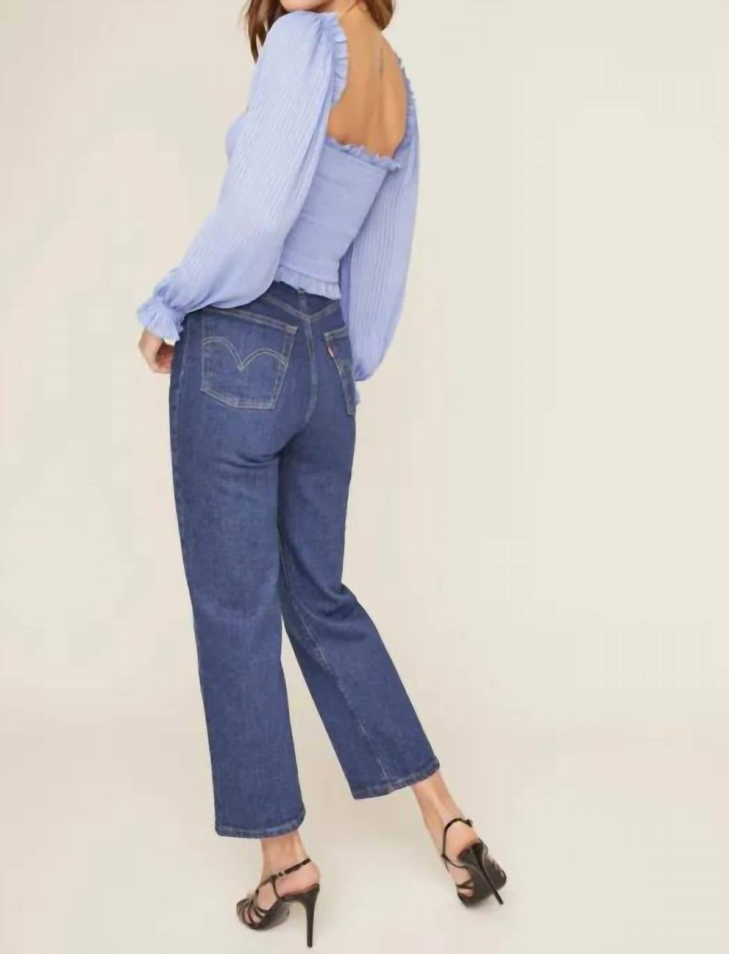 ASTR Teri Top in periwinkle - women's shirt - view 6