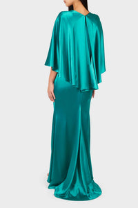Talbot Runhof - Doris Crepe Satin Long Dress