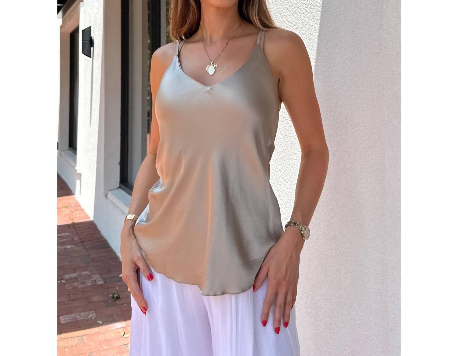 Scandal Italy - Piper Satin Tank Top