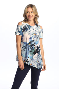 Jess & Jane - Carolina Cold Shoulder Asymmetric Top