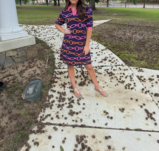 Thml - Chain Print Collared Dress