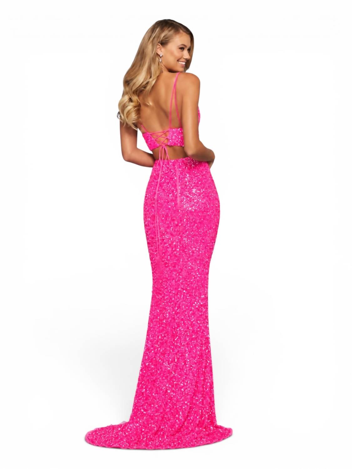 Sherri Hill - Sequin Two Piece Gown