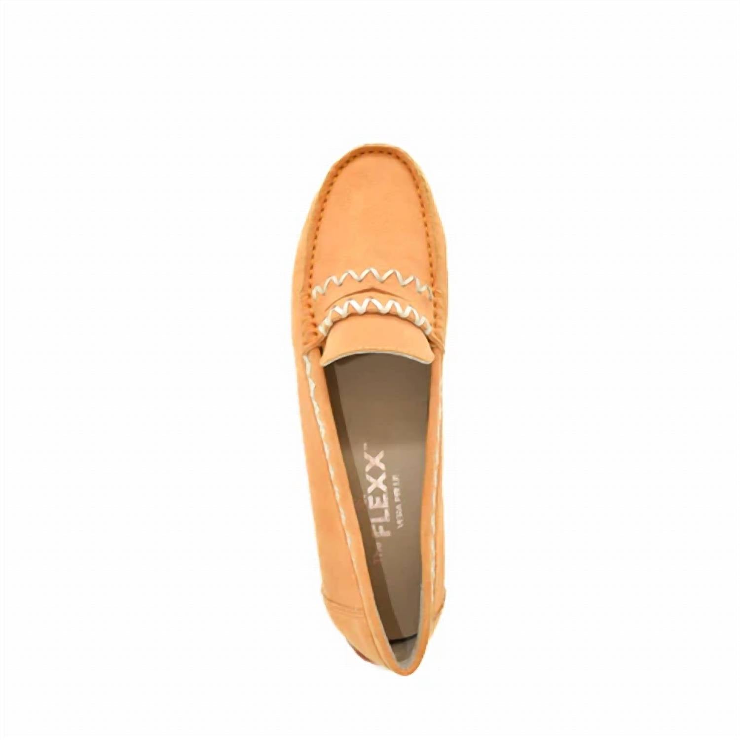 The FLEXX Women's Ralf Loafer in orange - women's flats - alternate view
